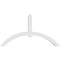 Ekena Millwork Archdale Architectural Grade PVC Gable Bracket, 96"W x 52"H x 6"D x 6"F, 13/12 Pitch GBP096X52X0606ARC00 - alternate 2
